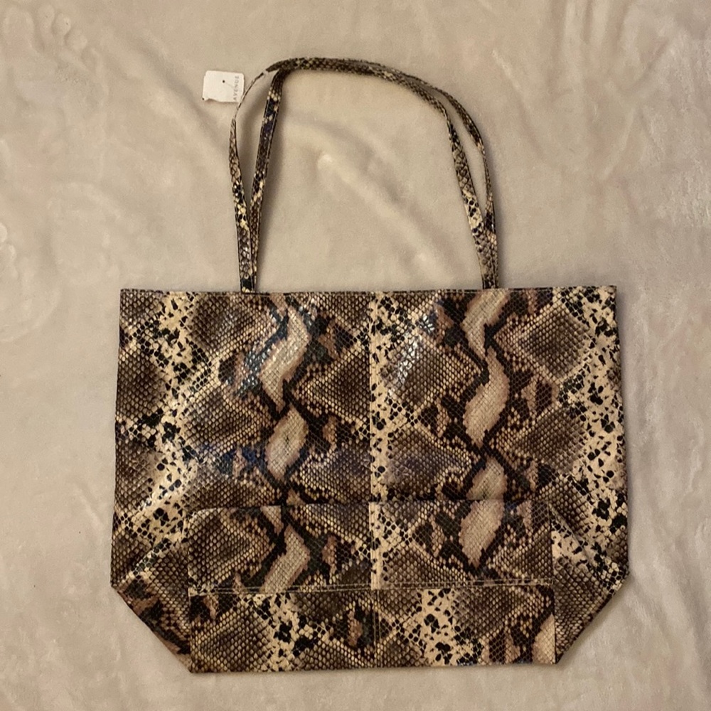 Saks Fifth Ave Snakeskin Tote